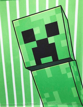Playera Minecraft sin manga para niño