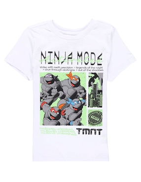 Playera Paramount Tortugas Ninja manga corta para niño