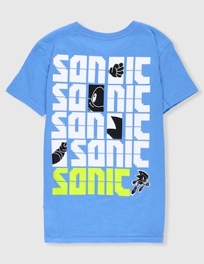 Playera Paramount Sonic manga corta para niño