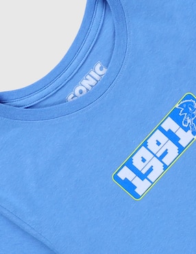 Playera Paramount Sonic manga corta para niño
