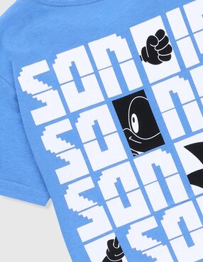 Playera Paramount Sonic manga corta para niño