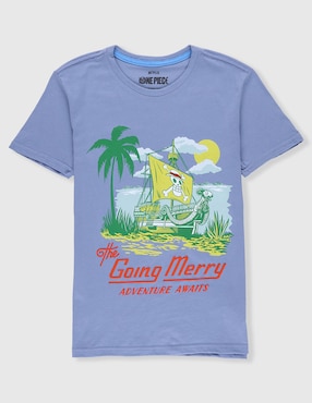 Playera Panaderia Paradise One Piece manga corta para niño
