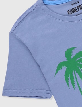 Playera Panaderia Paradise One Piece manga corta para niño