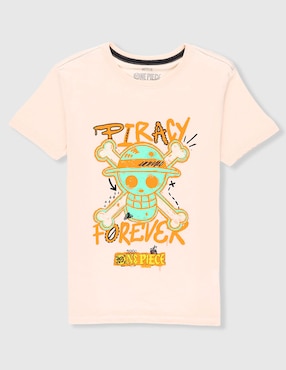 Playera Panaderia One Piece Netflix manga corta para niño