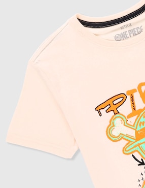 Playera Panaderia One Piece Netflix manga corta para niño