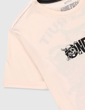 Playera Panaderia One Piece Netflix manga corta para niño