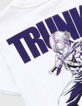 Playera Tycoon Trunks Dragon Ball Z manga corta para niño
