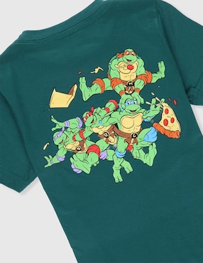 Playera Nickelodeon Tortugas Ninja manga corta para niño