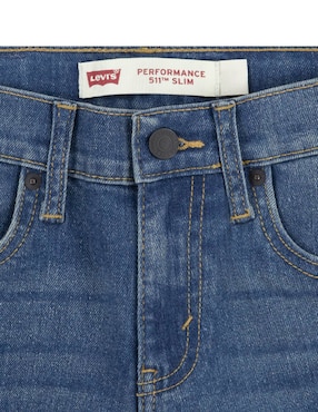 Jeans slim Levi´s lavado medio para niño