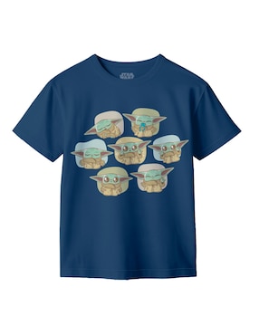 Playera Star Wars Grogu manga corta para niño