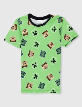 Playera Minecraft Minecraft manga corta para niño