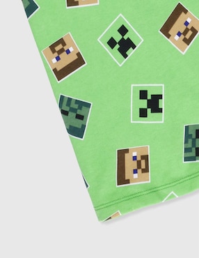 Playera Minecraft Minecraft manga corta para niño