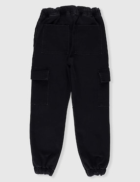 Jeans cargo relajado Weekend lavado obscuro para niño