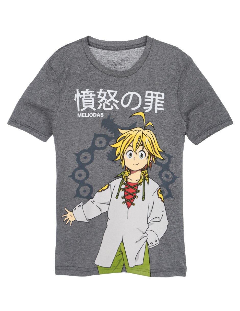 Playera jaspeada The Seven Deadly Sins algodón para niño en SB
