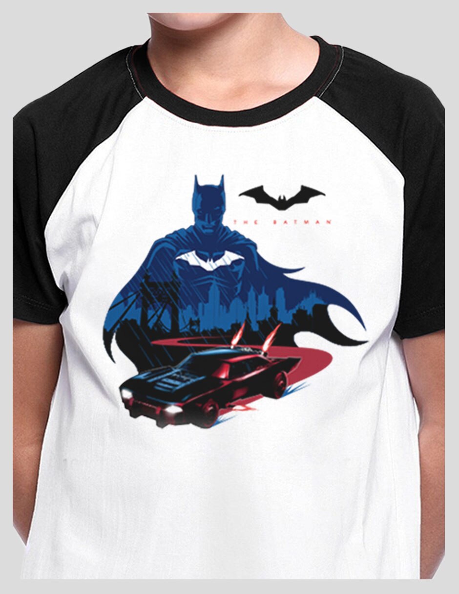 Playera Batman estampado gráfico manga corta para niño 