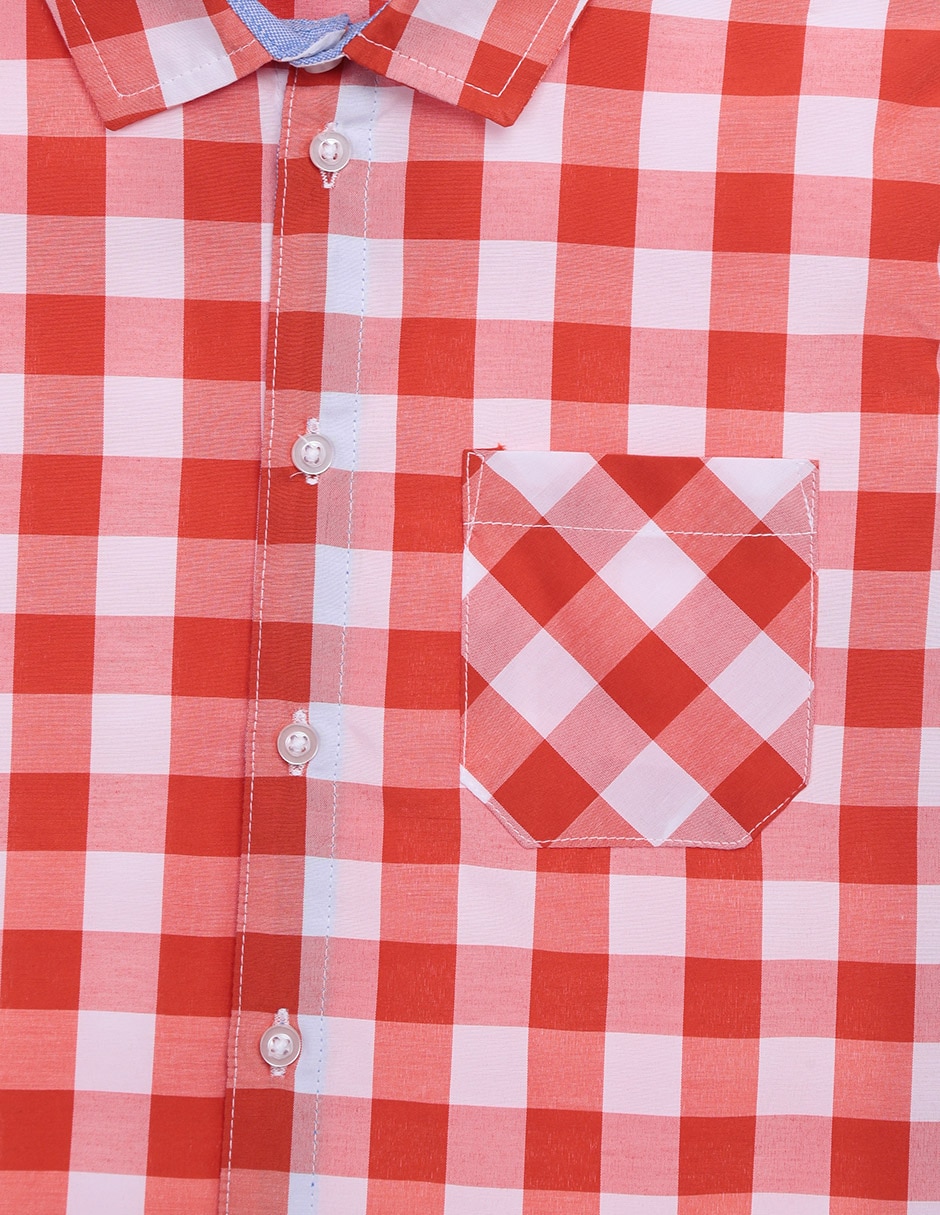 Camisa casual de algodón manga larga para niño 2