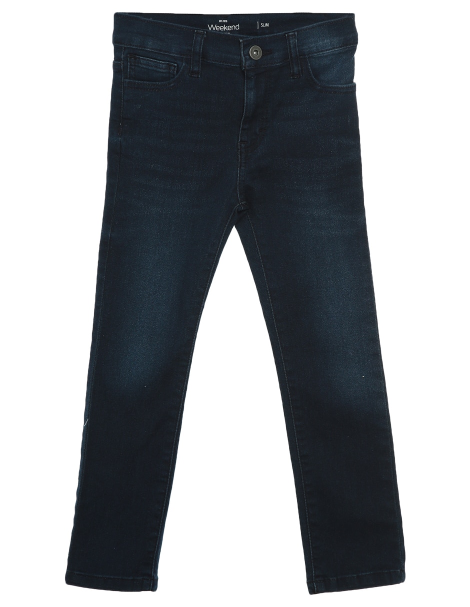 Jeans straight deslavado para niño Jeans straight deslavado para niño