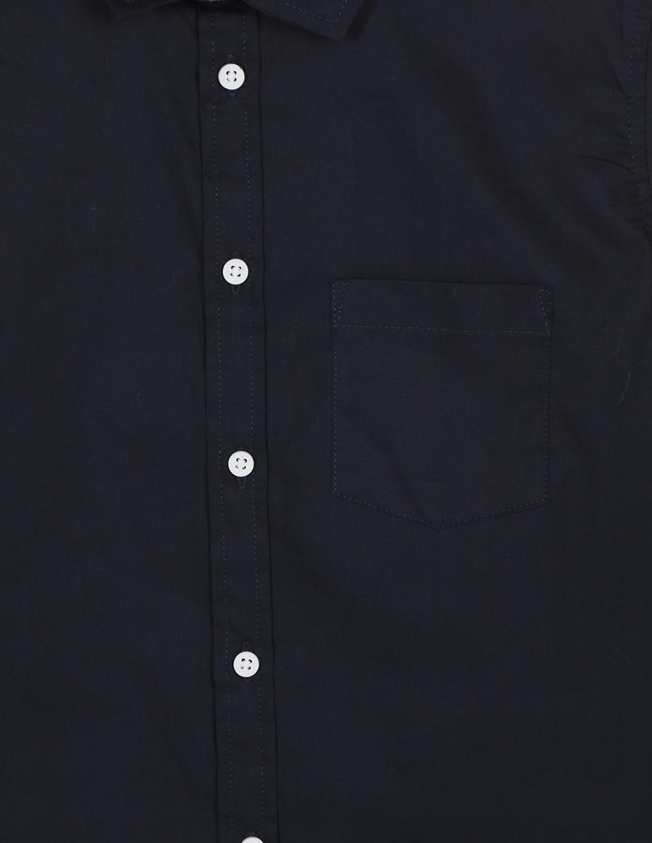 Camisa casual de algodón manga larga para niño 3