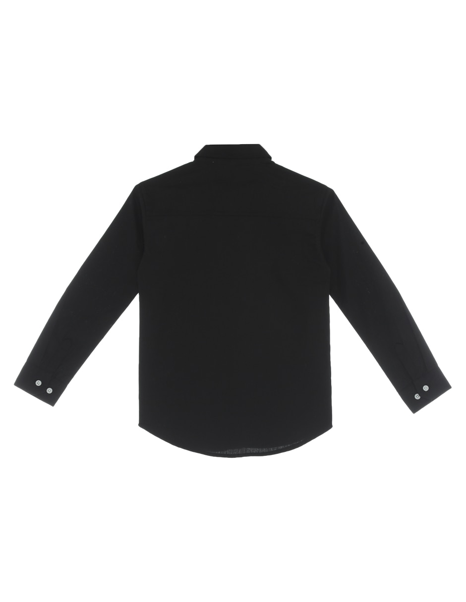 Camisa casual de algodón manga larga para niño 2