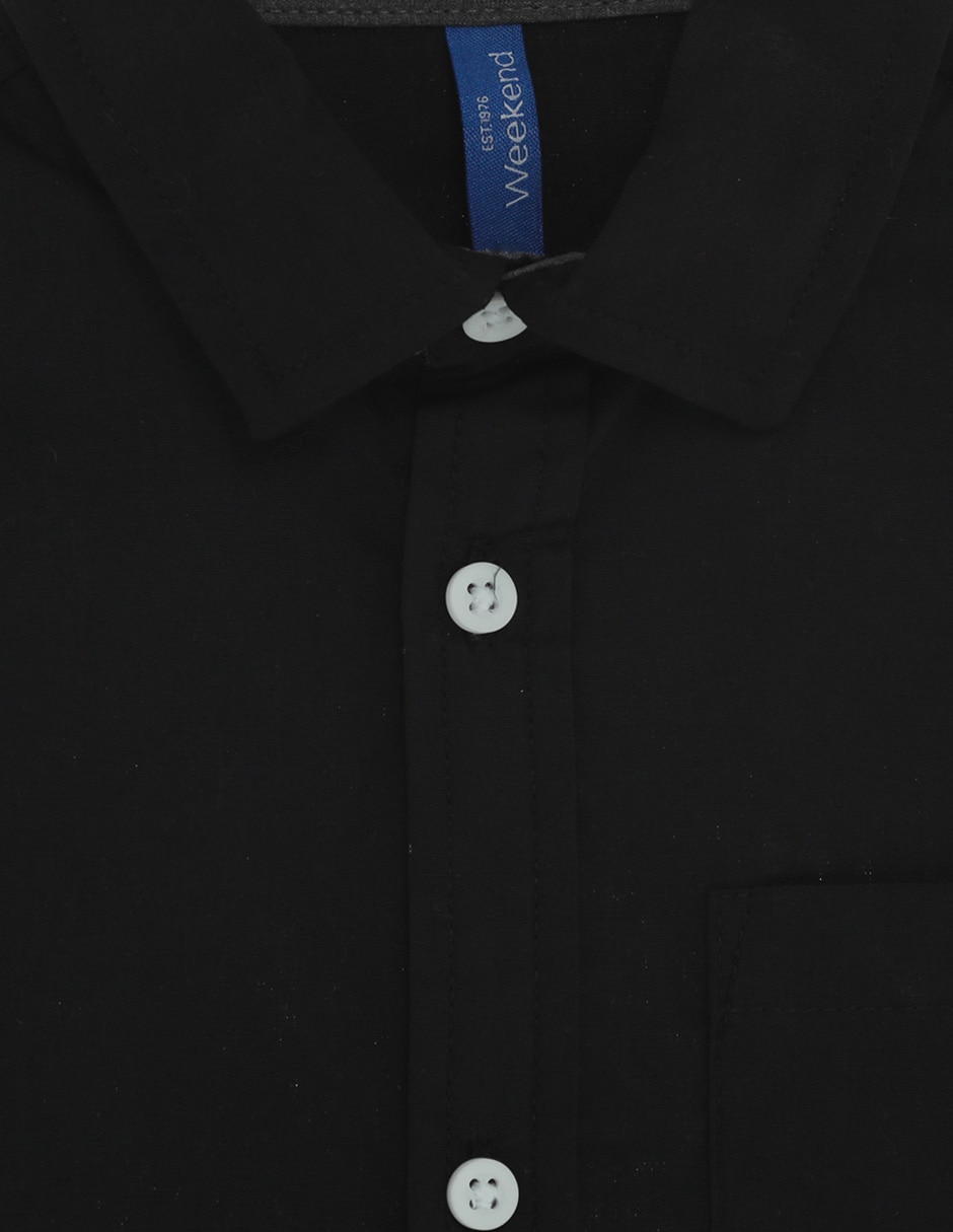 Camisa casual de algodón manga larga para niño 3