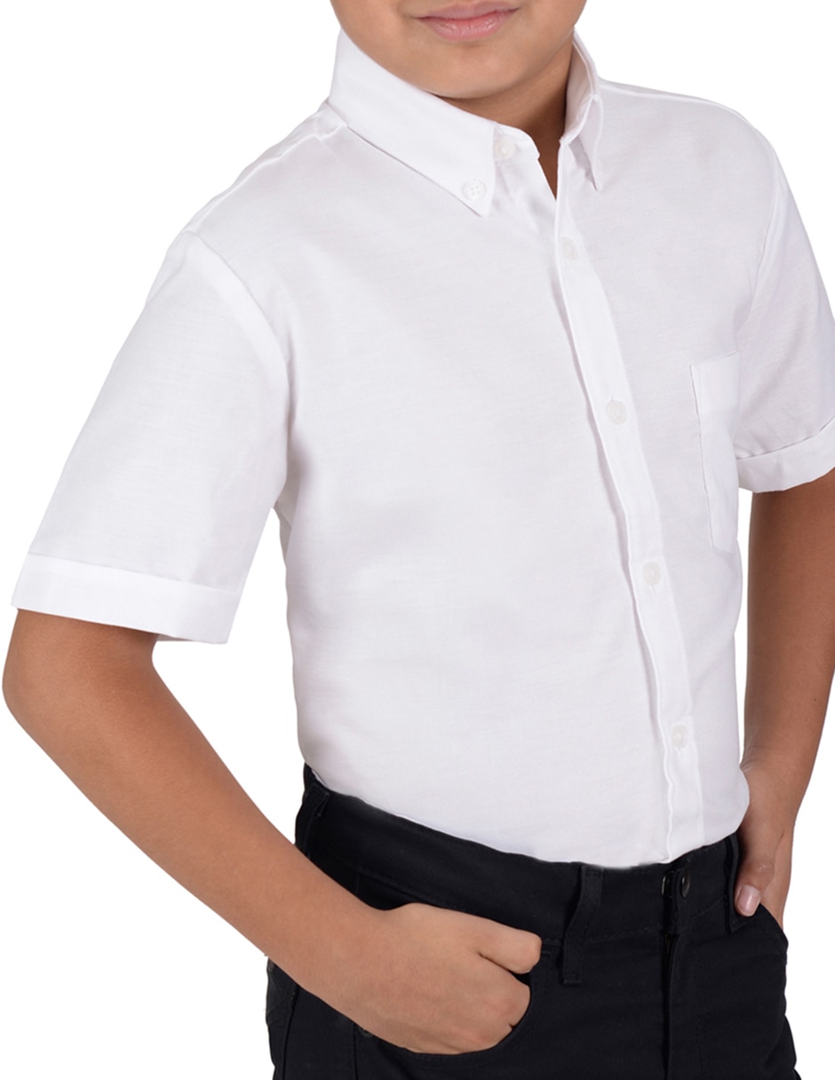 Camisa casual de algodón manga corta para niño 3