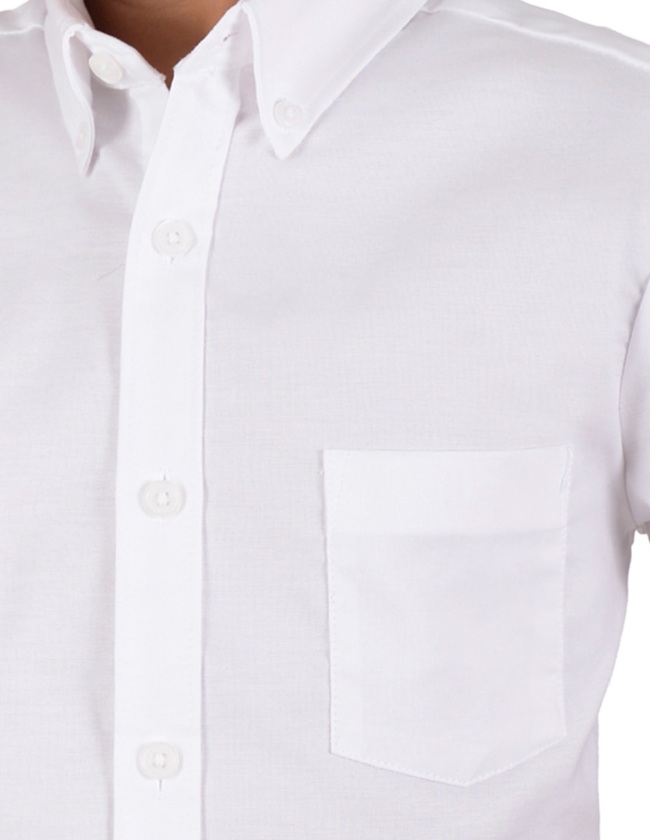 Camisa casual de algodón manga corta para niño 4