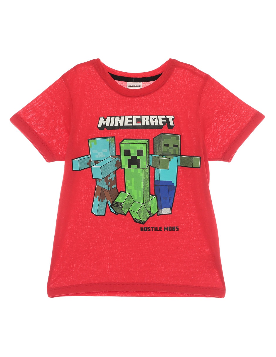 Playera Minecraft manga corta para nino Suburbia