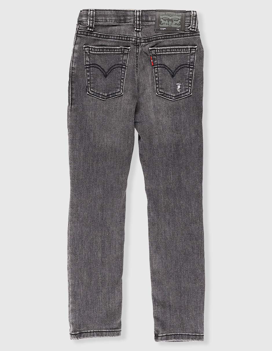 Jeans straight 510 lavado destruido para niño 2
