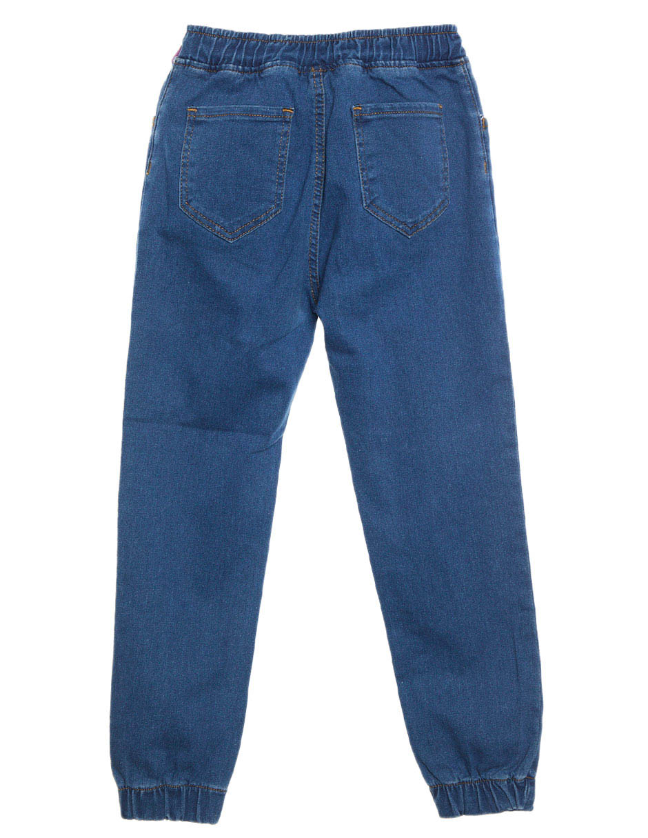 Jeans jogger straight para niña 2