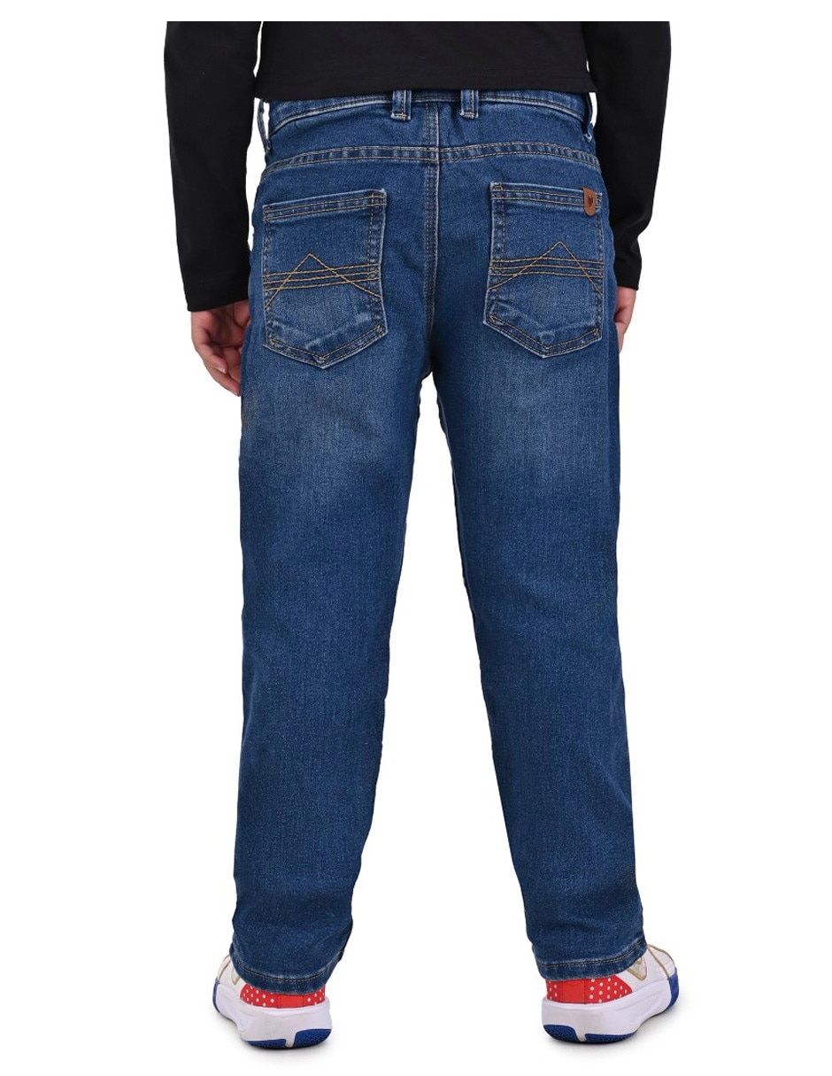 Jeans slim lavado medio para niño 2