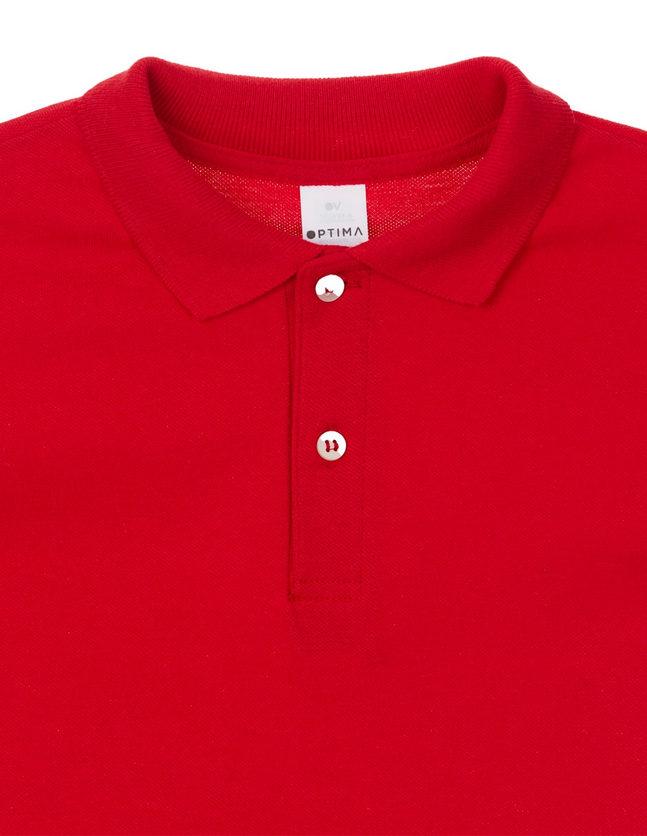 Playera tipo polo de algodón para niño
