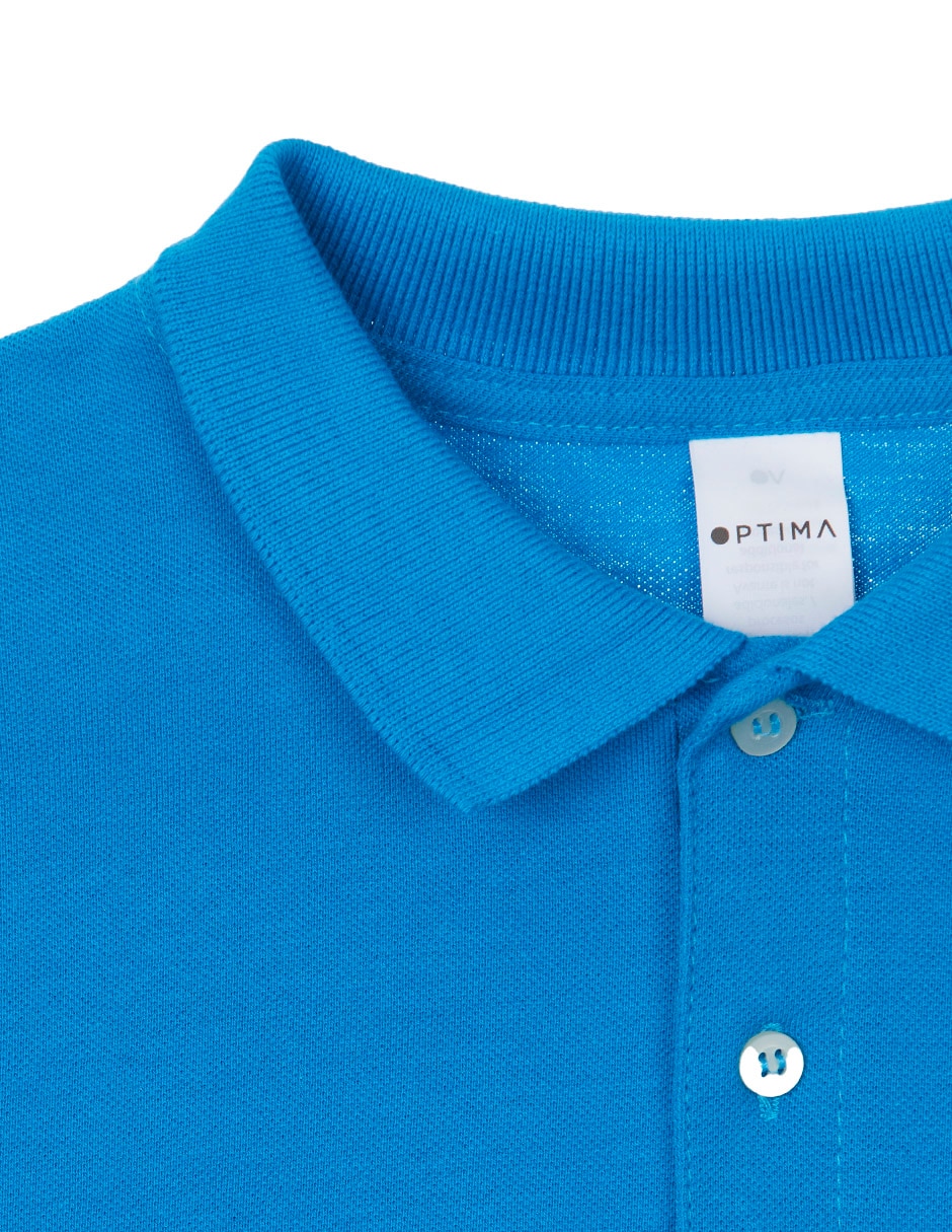 Playera tipo polo Optima de algodón para niño Suburbia