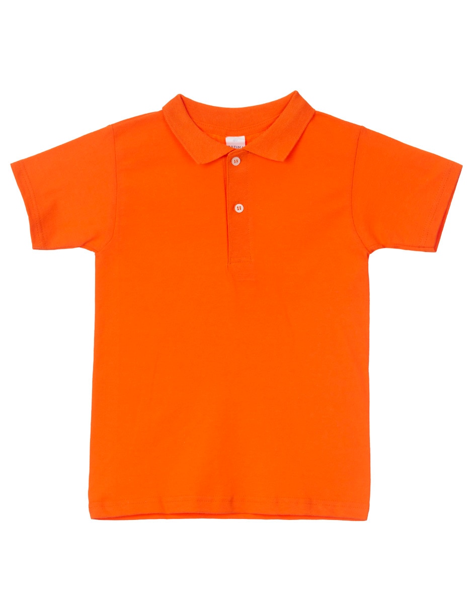 Playera tipo polo de algodón para niño 1