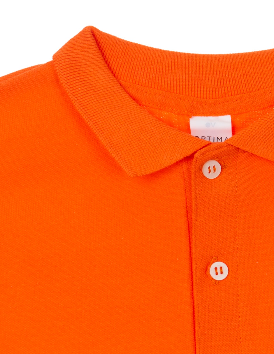 Playera tipo polo de algodón para niño