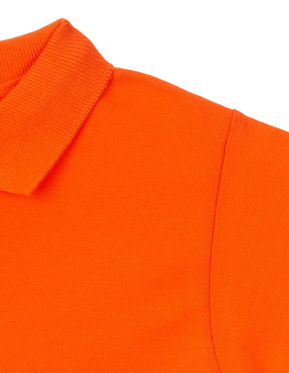 Playera tipo polo de algodón para niño