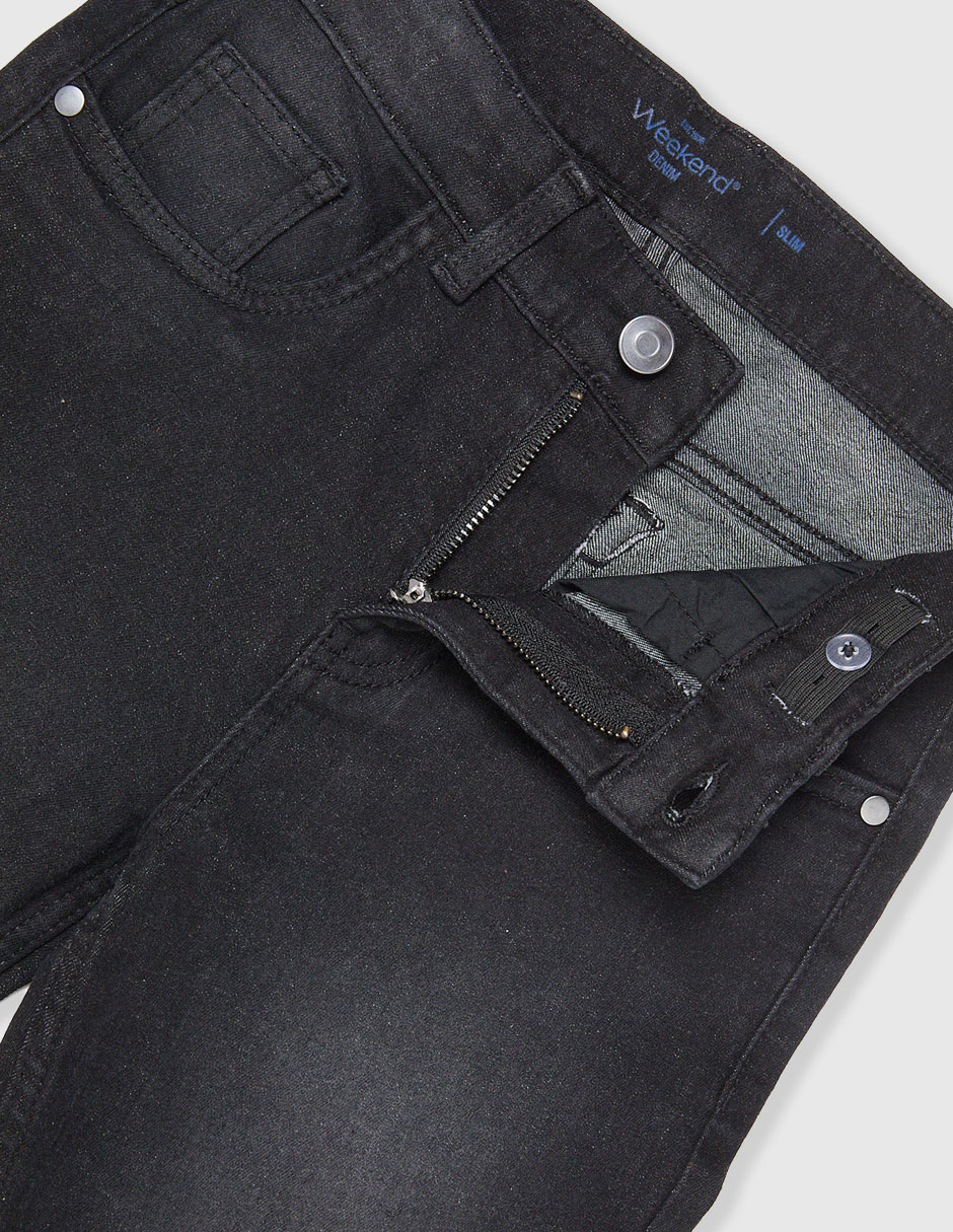 Jeans slim deslavado para niño 4