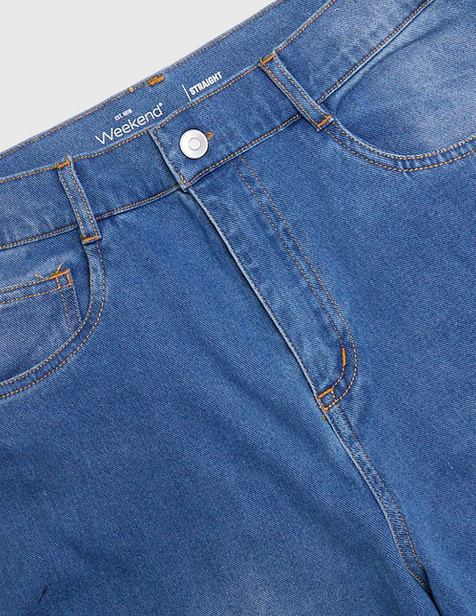 Jeans cargo straight deslavado para niño 3