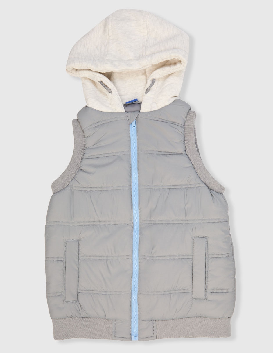 Chaleco Weekend capucha y bolsa para niño Espera Noches Moradas