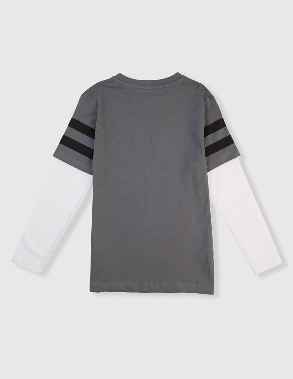 Playera manga larga para niño