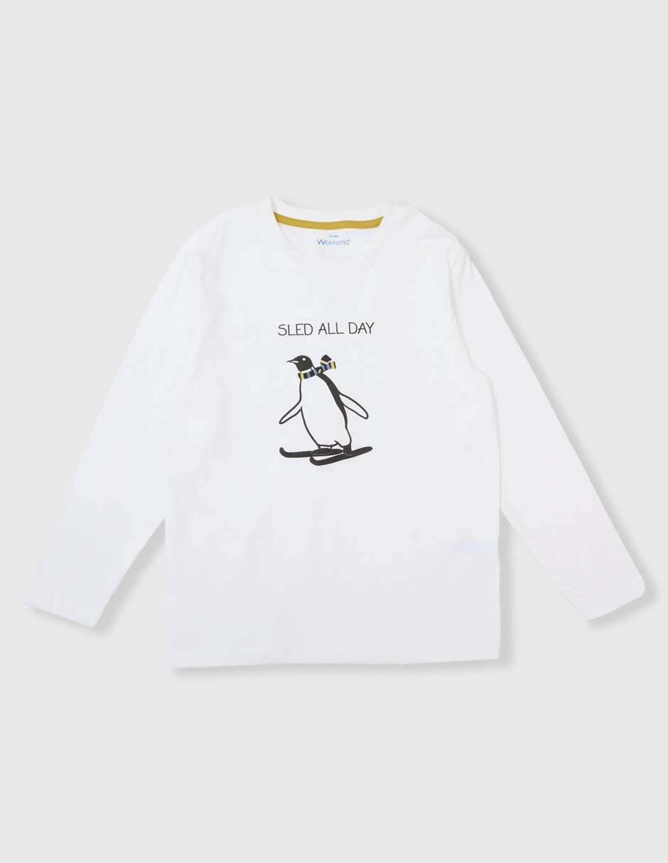 Playera manga larga para niño Playera manga larga para niño