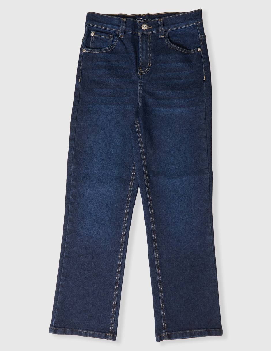 Jeans straight deslavado para niño Jeans straight deslavado para niño