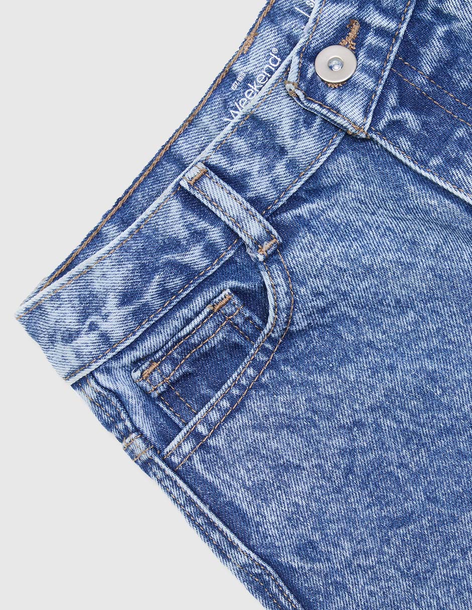 Jeans slim lavado bitono para niño 3