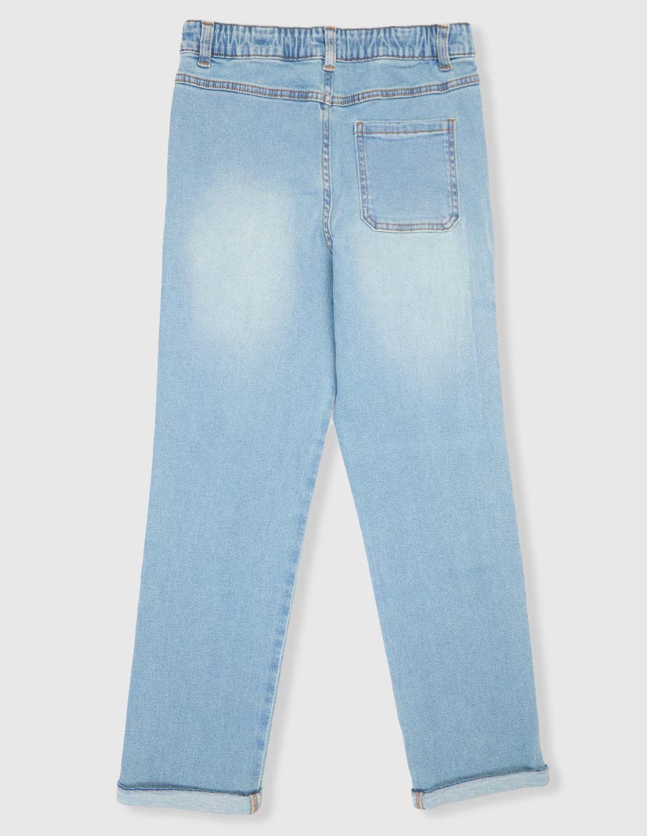 Jeans straight deslavado para niño 2
