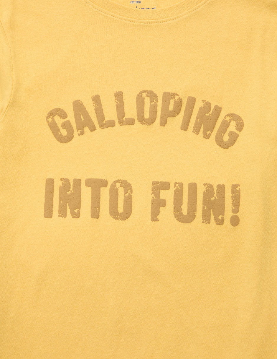 PLAYERA WEEKEND, 6, MOSTAZA ESPECIADO L