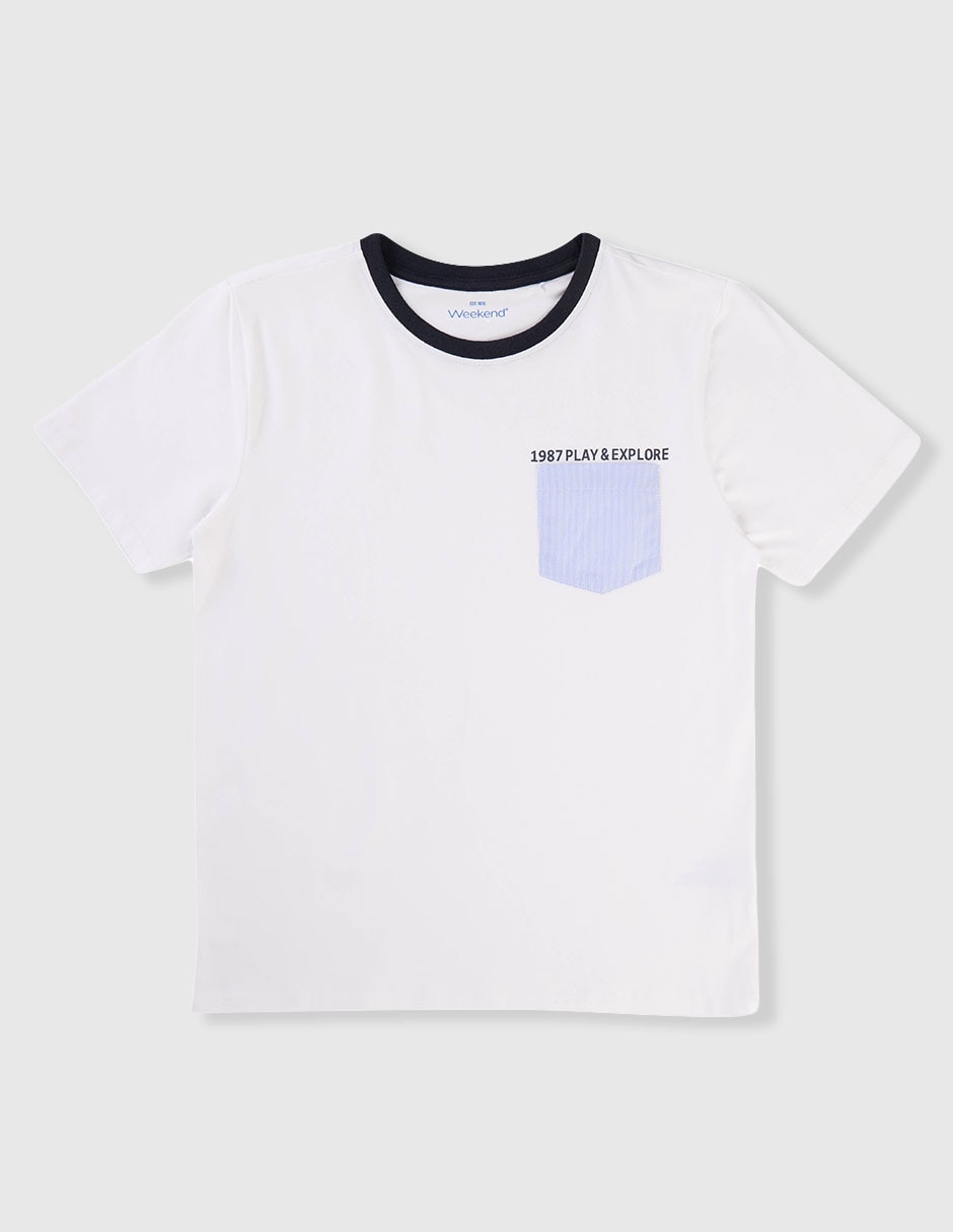 Playera manga corta para niño Playera manga corta para niño