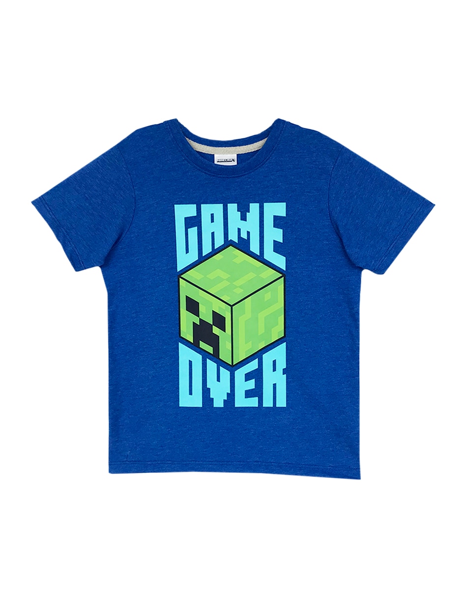 Playera Minecraft manga corta para niño