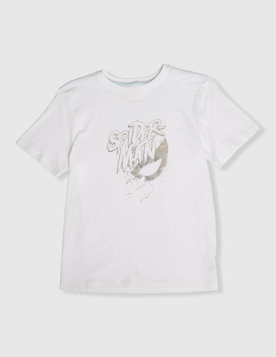 Playera Spider-Man Marvel manga corta para niño