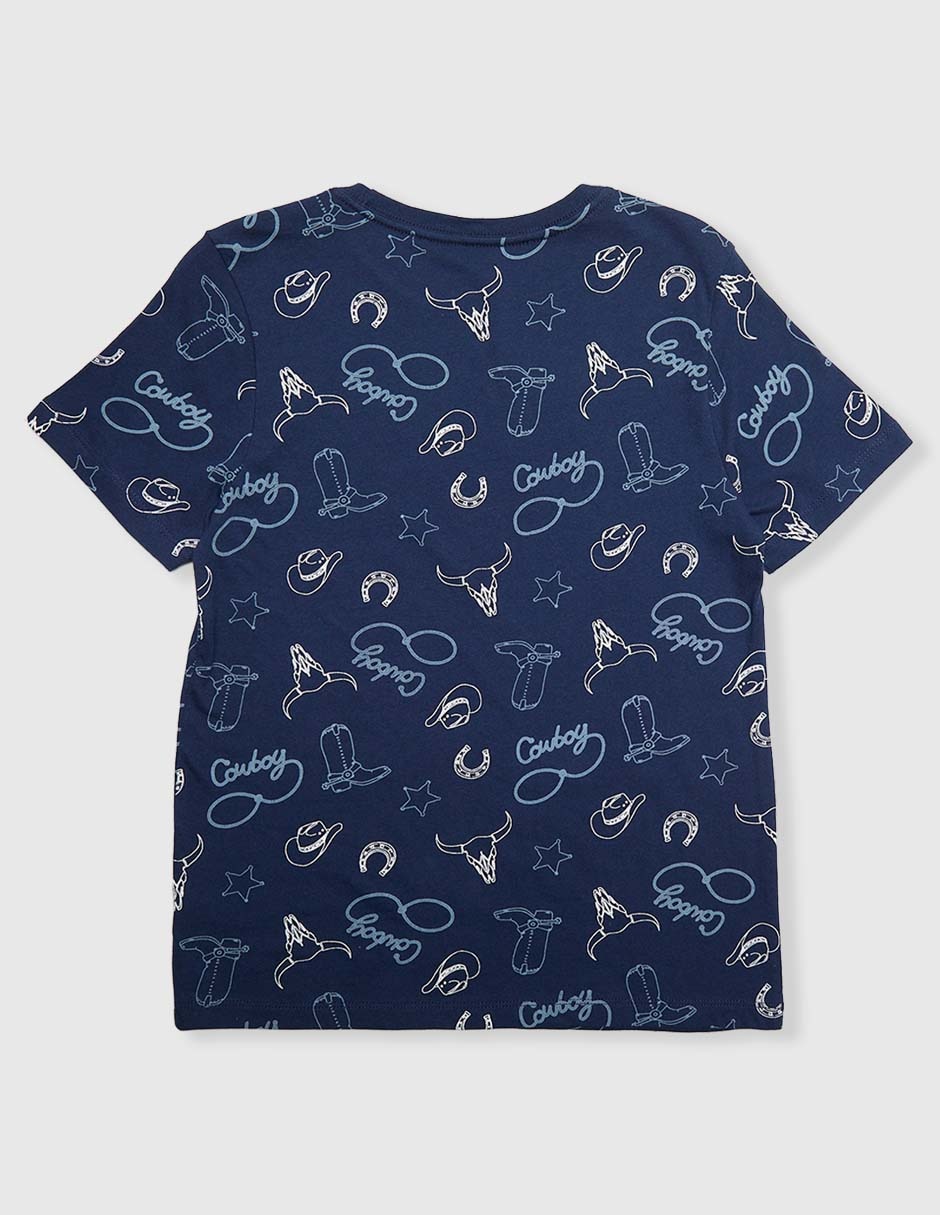 PLAYERA WEEKEND, 8, DRESS BLUES ESTAMPA