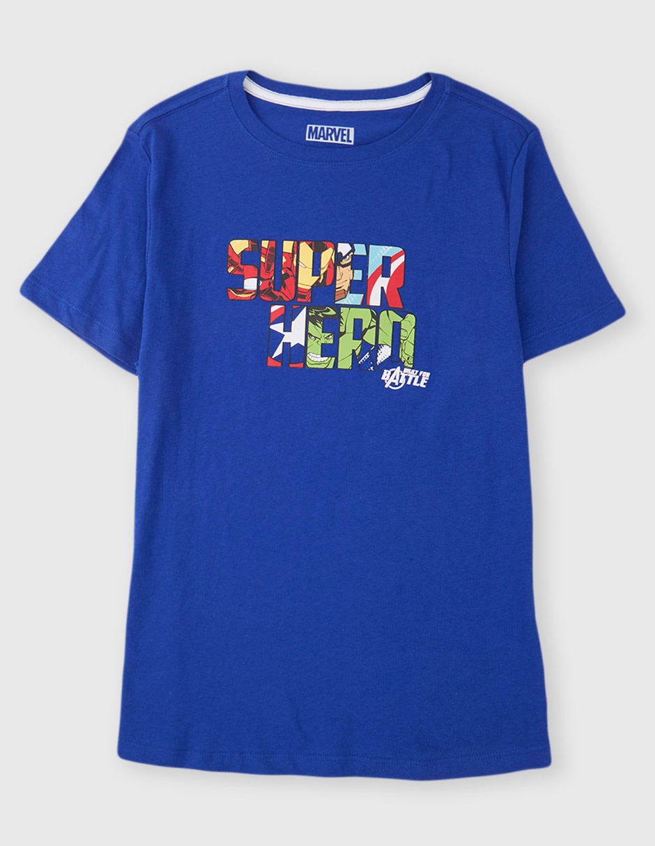 Playera Avengers manga corta para niño Playera Avengers manga corta para niño