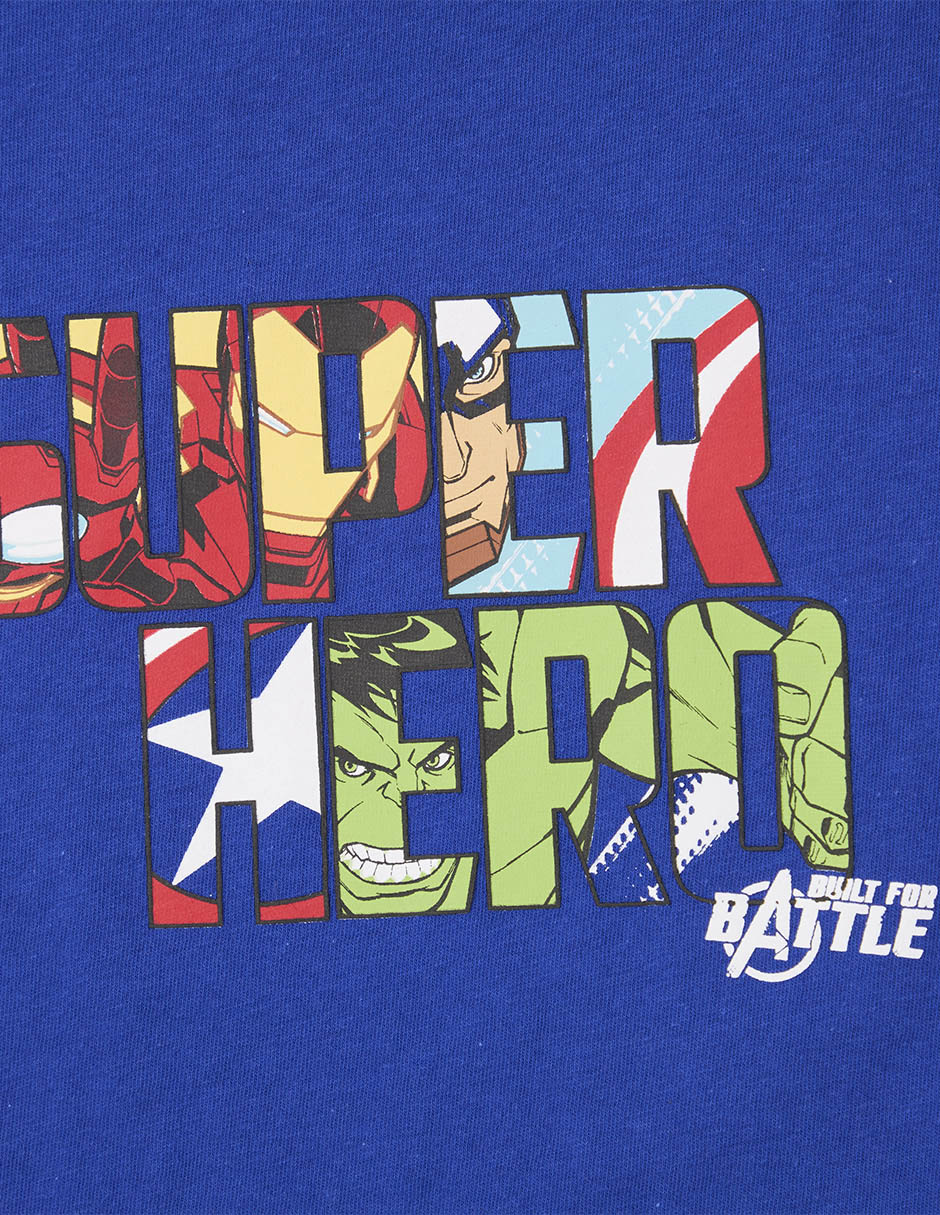 Playera Avengers manga corta para niño 3
